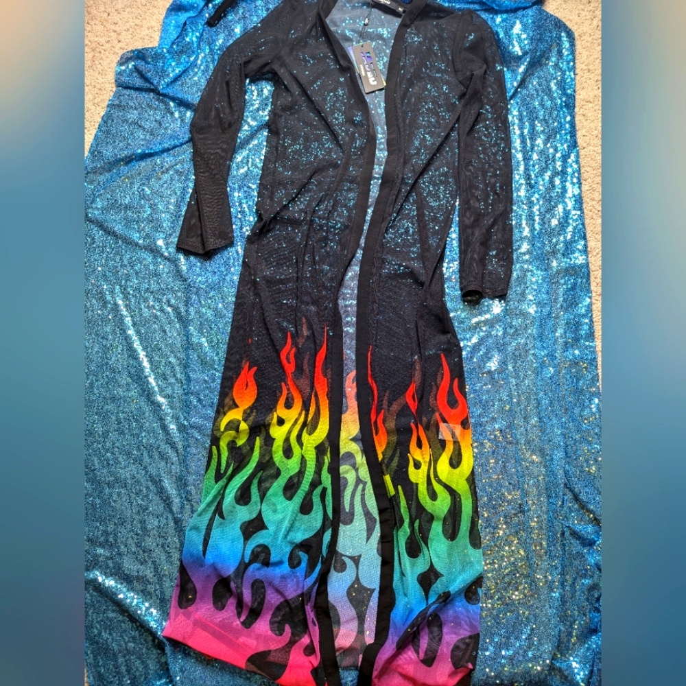 Nwt jaded London flame kimono